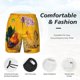 thumbnail image 3 of Fotbe The Chicken Family Traje de Baño para Hombre – Shorts de Natación de Secado Rápido con Forro y Bolsillos-3X-Large, 3 of 6
