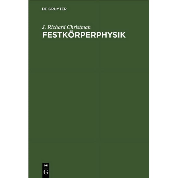 FestkÃ¶rperphysik, (Hardcover)