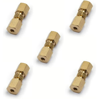 Compression Fitting, Connector, Lead-Free Brass, 3/16 Compression