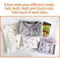 thumbnail image 4 of Bolsas de polietileno Belinlen Combo Pack 400 de 6 x 9, 8 x 10, 9 x 12, 11 x 14 cm, 4 of 6