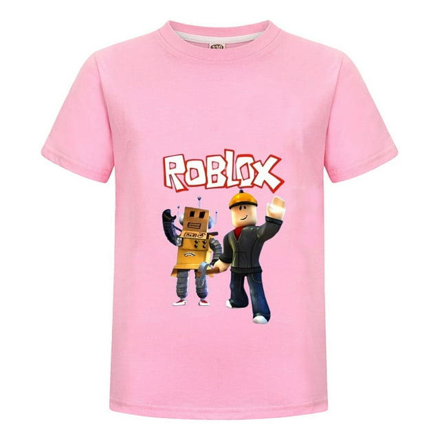 Camiseta Gamer Roblox Infantil, Playera con Personajes Estampados, Ideal para Niño Fan del Juego, 100% Algodón, Cómoda y Ligera, Verano y Regalos