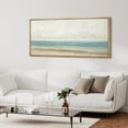 thumbnail image 5 of IDEA4WALL Extra Large Framed Canvas Print Wall Art Serene Seaside Impressionistic Nature Scene Digital Art Subtle Beach and Ocean Wall Decor Oversized Artwork Relax/Calm for Rooms - 60"x30", 5 of 5