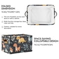 thumbnail image 2 of Yayeee Canvas Storage Basket with Handles for Shelves Fabric Bins Closet Organizer, Orange Dinosaur, 2 of 8