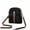 Black, variant on Lispipm Crossbody Phone Purse for Women Small Suede Shoulder Bag Ladies Double Zipper Travel Work Bags with Detachable Strap