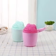 thumbnail image 1 of Champú para enjuague de bebé, taza de enjuague para bebé, enjuague de baño para bebé, taza para lavar el cabello para protección de los ojos del bebé (oso rosa, verde), 1 of 4