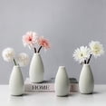 thumbnail image 3 of 8 pack Modern White Small Ceramic Vase Set of 8 for Living Room Bedroom 4.13'' minimalist Fresh Flower Vases for Home Decor Office Fireplace Centerpieces Nordic Style Gift for Fake Plant, 3 of 7