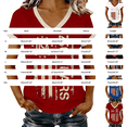 thumbnail image 5 of MEICHEN Women's 250Th Anniversary Print V Neck T Shirt 250Th Anniversary Tshirt Patriotic Tee, 5 of 7