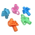 thumbnail image 5 of 3 piezas de soporte para bolígrafos de escritura para niños, los niños aprenden y practican el corrector de postura de sujeción de lápiz asistido por gel de sílice para estudiantes, 5 of 5