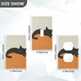 thumbnail image 7 of Yayeee Duplex Wall Plate 1-Gang 4.5"x2.7" Home Receptacle Light Switch Decorative Outlet Cover, Sleeping Black Cat, 7 of 7