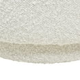 thumbnail image 5 of Fuji 15" Mushroom Footstool Ottoman Ivory White Boucle, 5 of 8
