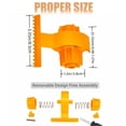thumbnail image 3 of Masking Master Tape Dispenser, Portable Double Painters Tape Applicator with Scraper for Trim, Windows and Door Frames, Easy to Grip Rounded Handles and Accurate Tape Application(Orange), 3 of 9