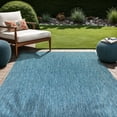 thumbnail image 4 of Beverly Rug Indoor/Outdoor Area Rugs, Waterproof Patio Porch Garden Carpet, Aqua Blue, 8'x10', 4 of 8
