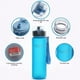 thumbnail image 5 of Eigraketly Taza de agua de 560ml de gran capacidad, cuerda anticaída, taza de leche de jugo de plástico, sello de viaje, tazas esmeriladas para la Ropa Deportiva, Zapatos Negro Eigraketly OD028674-04, 5 of 6