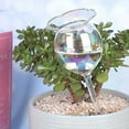 thumbnail image 3 of 1PC Automatic Flower Watering Device Plant Waterer Self Watering Globes Flower Shape Hand Blown ClearPlastic Aqua Bulbs, 3 of 12