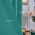 thumbnail image 4 of ZOPZO Blackout Curtains Set of 2 Solid Thermal Insulated Window Treatment Blackout Drapes for Living Room, 42 x 72 inch, Turquoise, 4 of 5