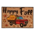 thumbnail image 1 of Door Mat Indoor Entrance Washable Runner Rugs Entry Way Door Mat Indoor Thanksgiving Welcome Happy Ha Rvest Happy Fall Pumpkin Print Color Block Non Slip Funny Rugs Clearance, 1 of 6