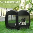thumbnail image 4 of Zone Tech Portable Foldable Pet Playpen Tent – Medium Size Indoor Outdoor Mesh Open Air Exercise Pop-Up Playen Tent for Dogs and Cats, 4 of 9