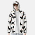 thumbnail image 4 of Haiem Funny Chicken UPF 50+ Fishing Shirts for Men Long Sleeve UV Sun Protection Hoodie Non-Mask Outdoor Hiking Shirts, 4 of 9