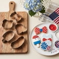 thumbnail image 5 of Cook With Color 5-Piece Stainless Steel Cookie Cutter Set, Patriotic Holiday Shapes for Sandwiches and Baking, Red, White, and Blue, 5 of 5