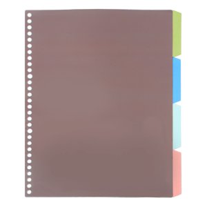 4pcs Diviseurs de carnets de bouteilles de bureau Onglets de bouteilles amovibles Diviseur de bouteilles (A4)
