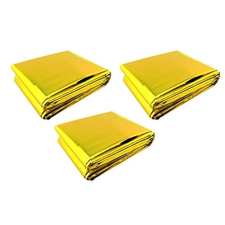 1pc Folding Insulation Blankets Double-sided Outdoor Blanket Aluminum Foil  Blankets 