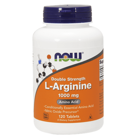 Best NOW Double Strength L-Arginine 1000 MG Tablets, 120 Ct deal