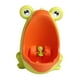 thumbnail image 4 of Orinal de pie para entrenamiento de inodoro para niños, orinal portátil de cartón con forma de rana, orinal de pie para niños, interior y exterior, 2 naranja verde, 4 of 8