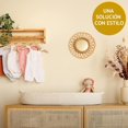 thumbnail image 4 of Cesta Cambi de Bebé para Tocador de Bebé, Cesta Moisés para Bebés, Cesta para Cambiar Pañales de Cuerda de Algodón con Cojín de Espuma Adicional, 4 of 5