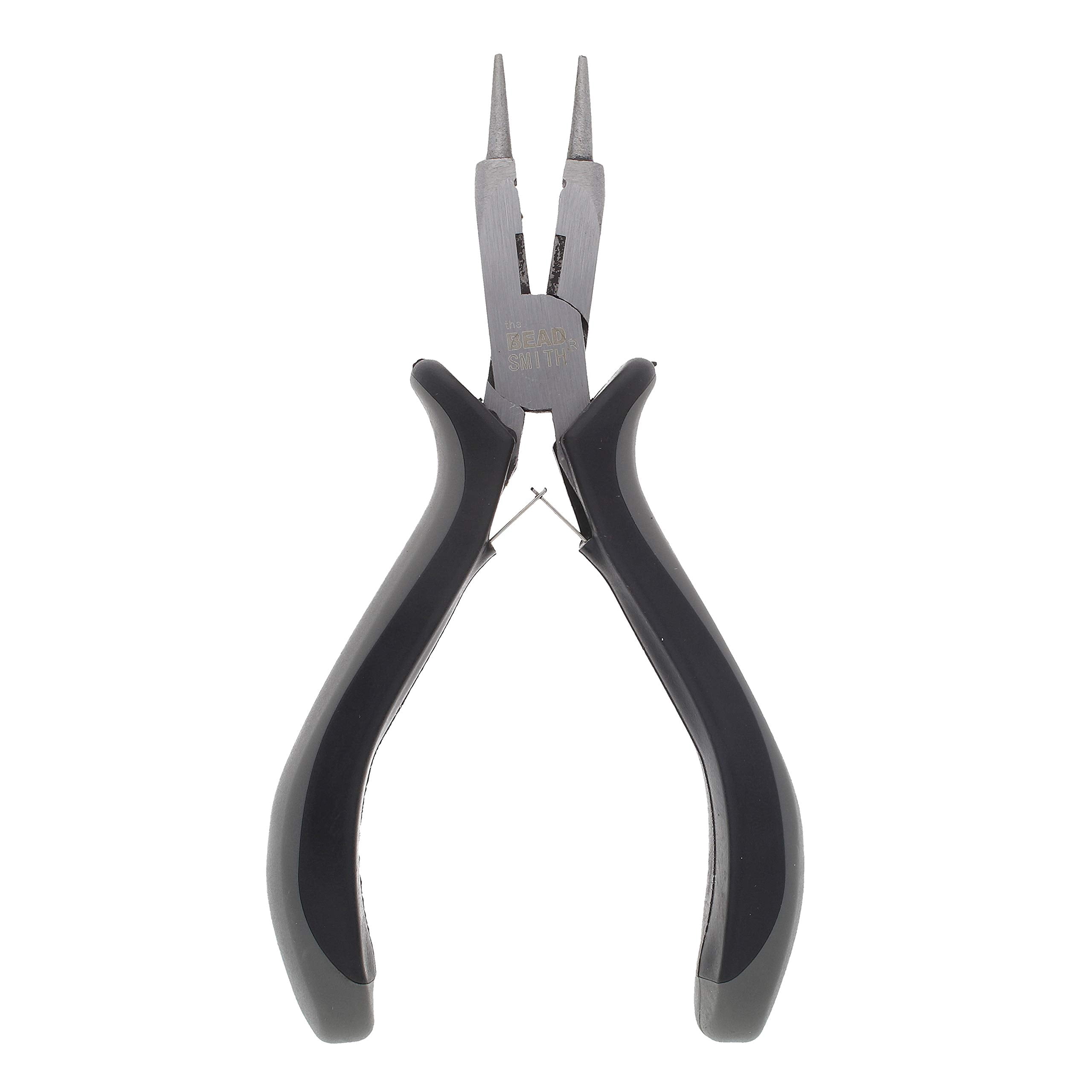 The Beadsmith 4-in-1 Ergonomic Pliers - All-Purpose Jewelry Making Tool w/Comfort Grip, 5.25”, Create Loops, Cut and Flatten Wire, Close Jump Rings