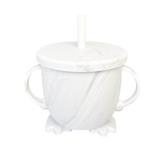 2025 Double Ear Antidrop Silicone Snack Straw Cup for Travel and Everyday Use with Lid and Straw Leak-Proof Food Grade Sippy Cup Portable -Free Drinking Glass Bottle