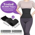 thumbnail image 3 of Adjustable Waist Trainer Wrap for Women 2PCS, 180in Total Length Breathable Stretch Fabric, Tummy Control, Back Support, Body Shaping Belt for Workout, Daily Wear, Posture Correction (Black), 3 of 7