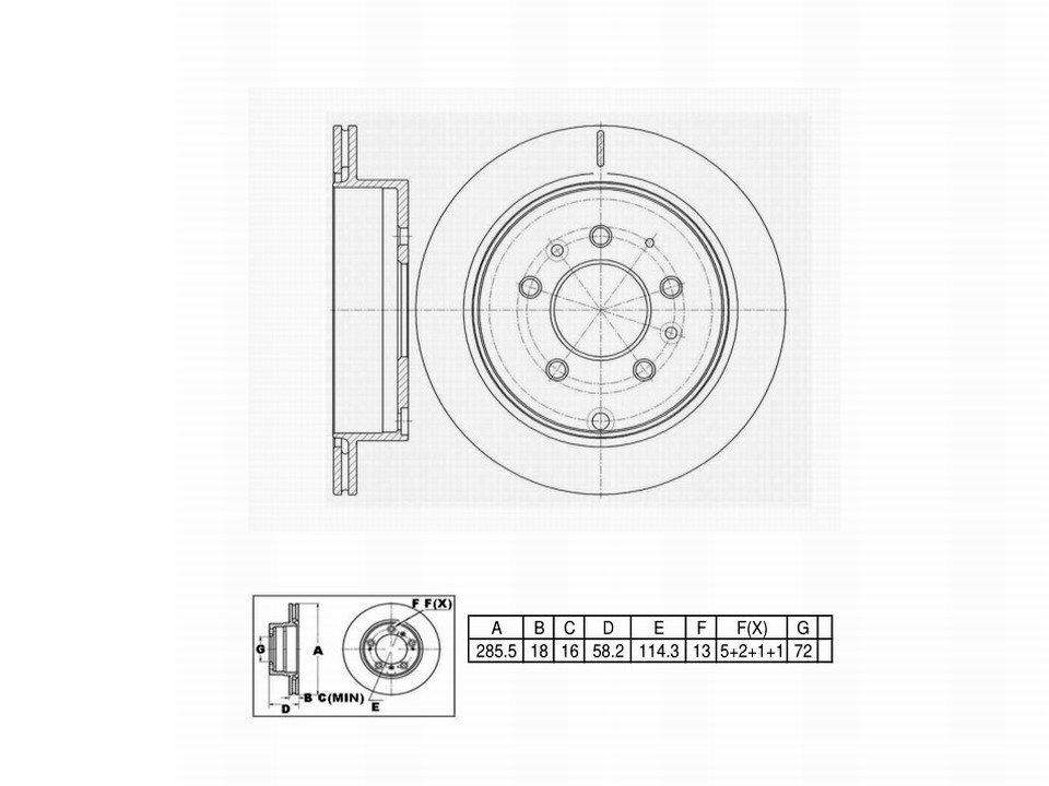 Winstop Brake Rotor, Rear WS244936, Mazda MPV 2006-2004