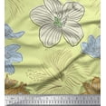 thumbnail image 1 of Soimoi Tissu Poly Georgette Imprimé de Fleurs de Lys au Mètre 52 Pouces de Large, 1 of 3