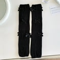 thumbnail image 1 of Calcetines de pila para mujer, estilo dulce japonés, bonitos calcetines blancos con lazo, medias finas a juego para niña para primavera y otoño, 1 of 6