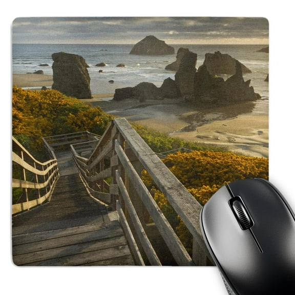 3dRose, Path to the beach in Bandon, Oregon, USA - US38 WSU0146 - William Sutton, MousePad