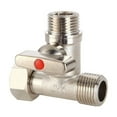 thumbnail image 4 of 1/2'' Ball Valve Tee Type Brass Plated Loose Joint Thick Pipe Fitting Connector For Water Faucet ,Long Lasting, 4 of 5