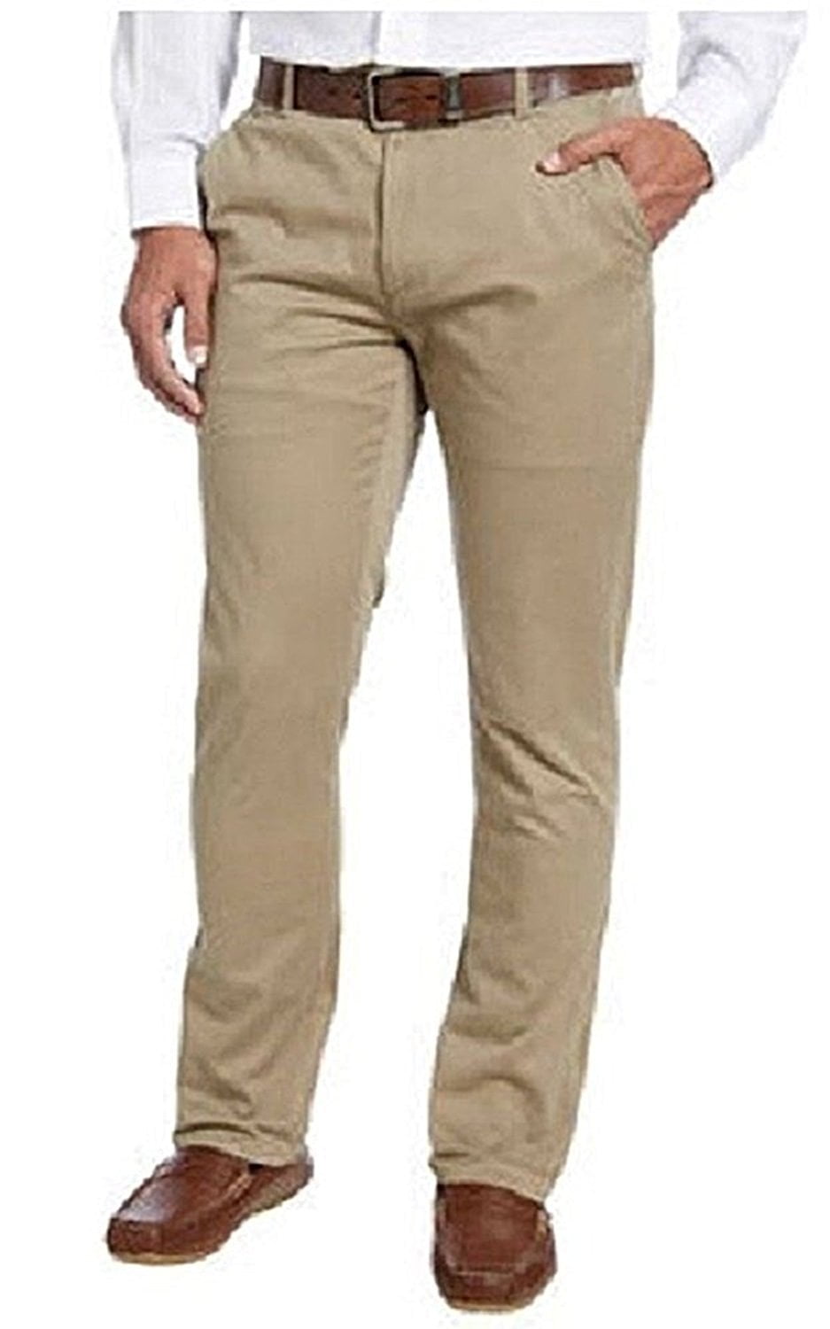 Kirkland Signature Men's Chino Pant Khaki 34W 30L Standard Fit Straight