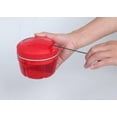 thumbnail image 5 of Chef Onion Cutter Handheld Vegetable Cutter Kitchen Multifunctional Household Vegetable Cutter- Red, 5 of 5