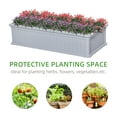 thumbnail image 4 of Outsunny 48" x 24" x 12" Raise Garden Bed, Planter Box, Above Ground Garden for Flowers, Herb, Vegetables with Easy Assembly, gray, 4 of 10