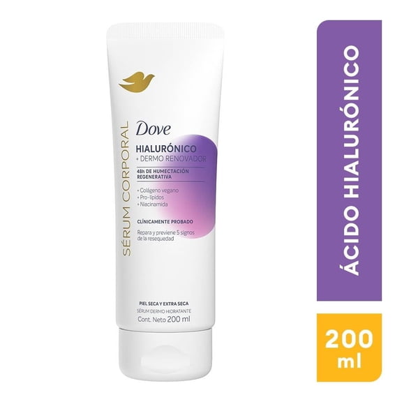 Sérum corporal Dove dermo renovador con ácido hialurónico 200 ml
