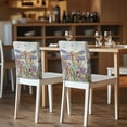 thumbnail image 5 of TSOVTHRID Decorative Chair Back Cover for Dining Room Kitchen Chair Cover Removable Chairs Slipcovers for Holiday Party Festival Decor,Dragonfly Floral Oil Painting Print, Set of 1, 5 of 7