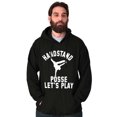 thumbnail image 4 of Handstand Posse Lets Play Gymnastics Men's Big & Tall Graphic Hoodie Brisco Brands 2X, 4 of 5