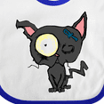 thumbnail image 4 of Inktastic Goth Animals Pets Black Cat Boys or Girls Baby Bib, 4 of 4