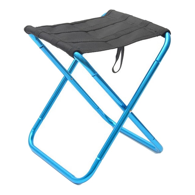 Silla de pesca ligera plegable de aluminio Silla de camping de tela Oxford Silla de camping portátil para exteriores fácil de llevar - Azul Sharpla Asiento plegable al aire libre