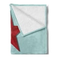 thumbnail image 2 of Austin Soft Flannel Fleece Throw Blanket, Texas Wording with a Star State Country Symbolic Design, Cozy Plush for Indoor and Outdoor Use, 50" x 60", Ruby Pale Seafoam, by Ambesonne, 2 of 5