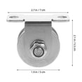 thumbnail image 2 of WHAMVOX 2 Pcs Wall Mount Pulley Wheel Stainless Steel Cable Pulley for Pulley System Sliding Door Pulley Sliding Door Wheel Practical Groove Caster, 2 of 7