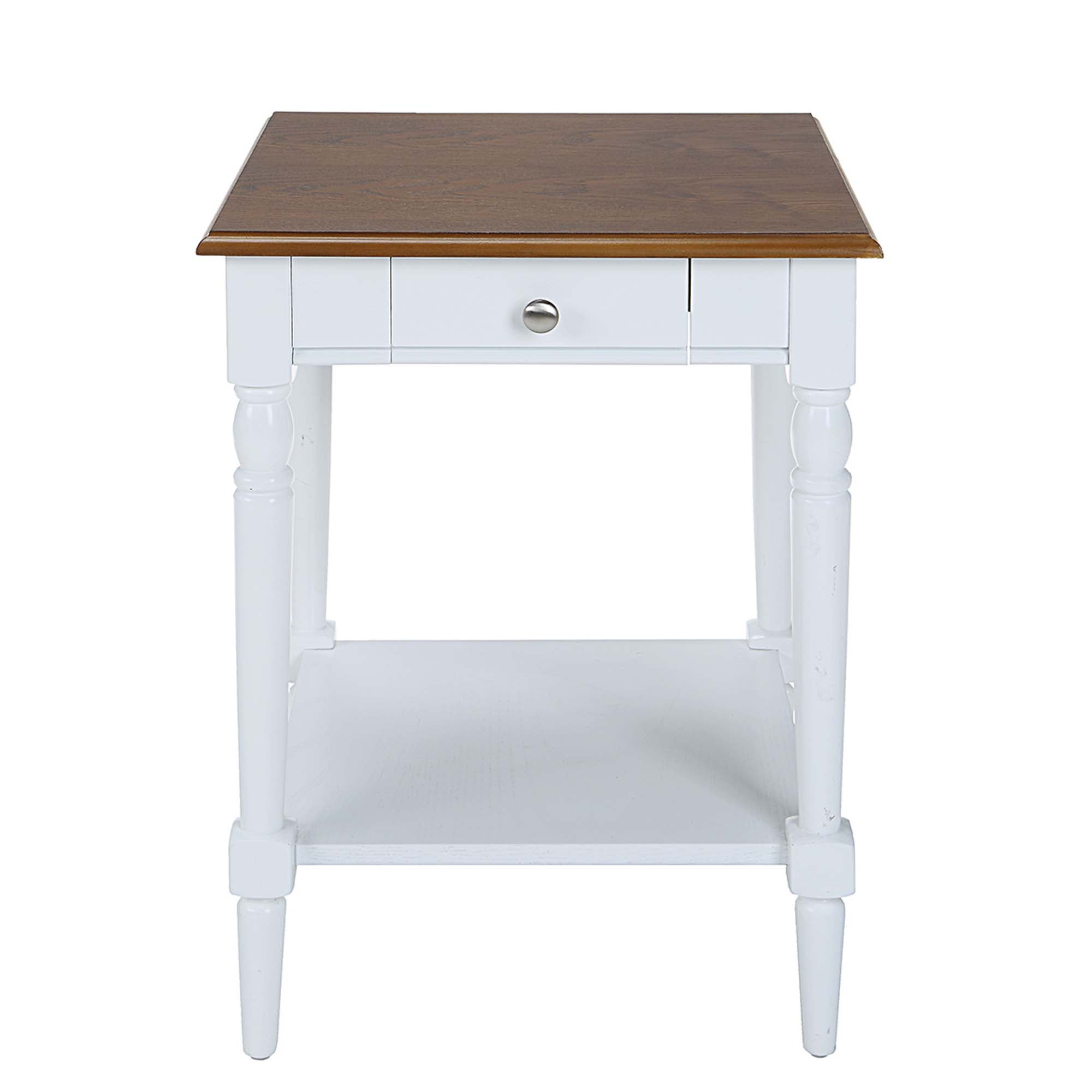 French Country 1 Drawer End Table with Shelf