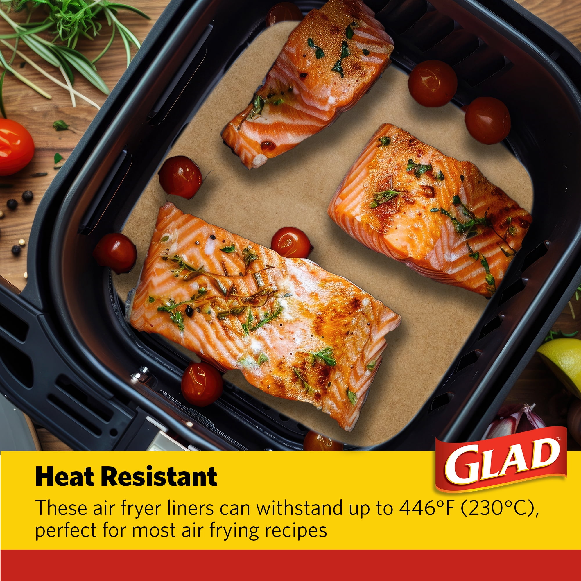 Glad Air Fryer Liner 9" x 9" 100 CT