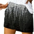 thumbnail image 6 of Winter Saving! Yievot Women's Shorts Pant Casual Summer Drawstring Floral Printed Comfy Elastic High Waist Running Shorts with Pockets Womens 2024 Fashion Pants on Clearance, 6 of 6