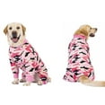 thumbnail image 5 of Harikaji Large Dog Sweater Coat, Large Dog Recovery Suit, Anti-Shedding Dog Pajamas Pjs, After Surgery Dog Onesie for Medium Large Dog Pink Camouflage 26#, 5 of 7